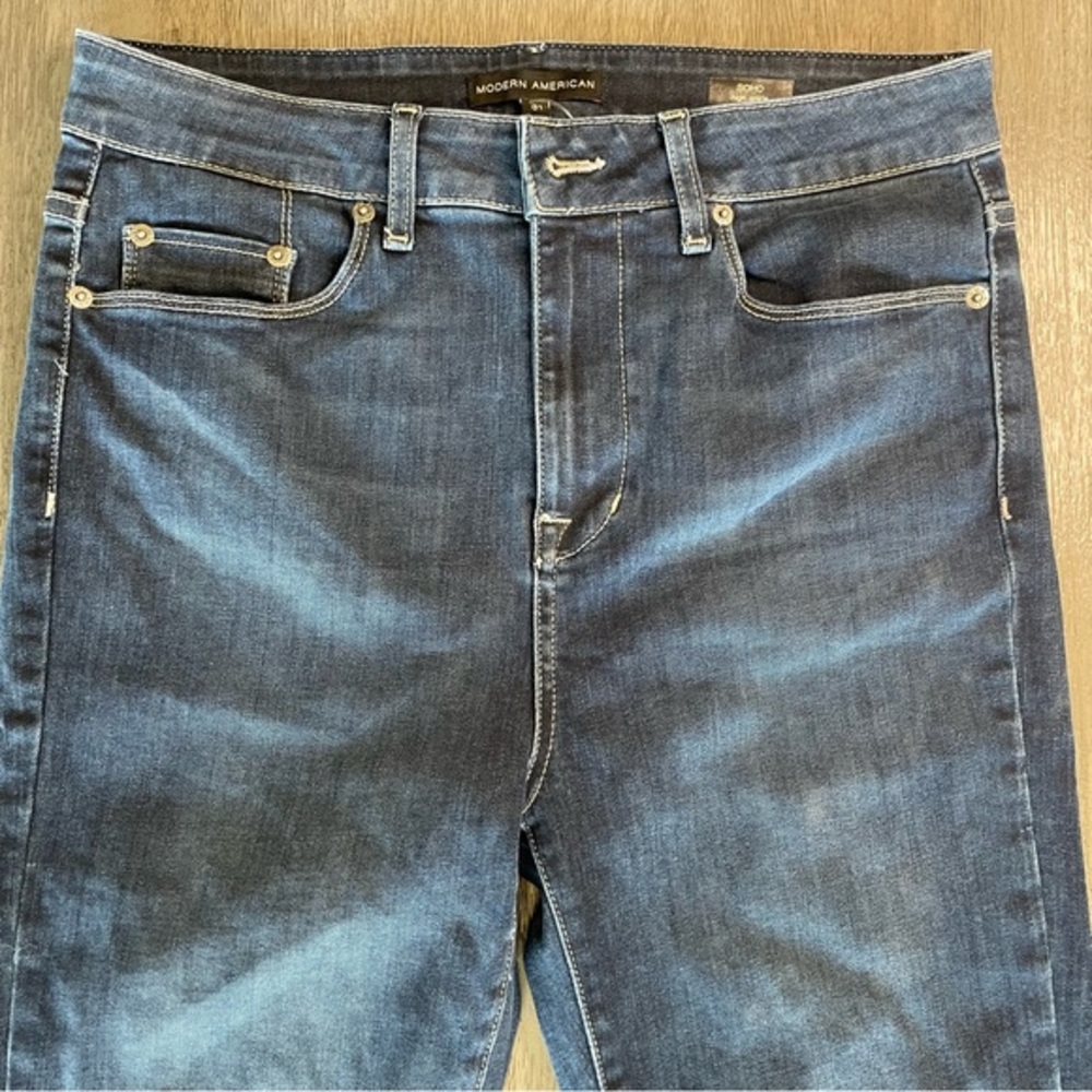 💛 NWT Modern American Dark Blue Soho Ankle Skinny Jeans - Picture 4 of 13